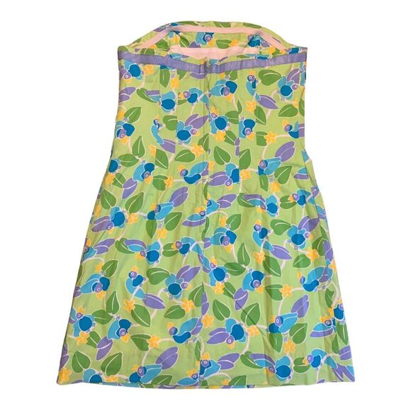 NEW Lilly Pulitzer “Adina” strapless short bird pattern dress VINTAGE size 8 - Picture 3 of 8